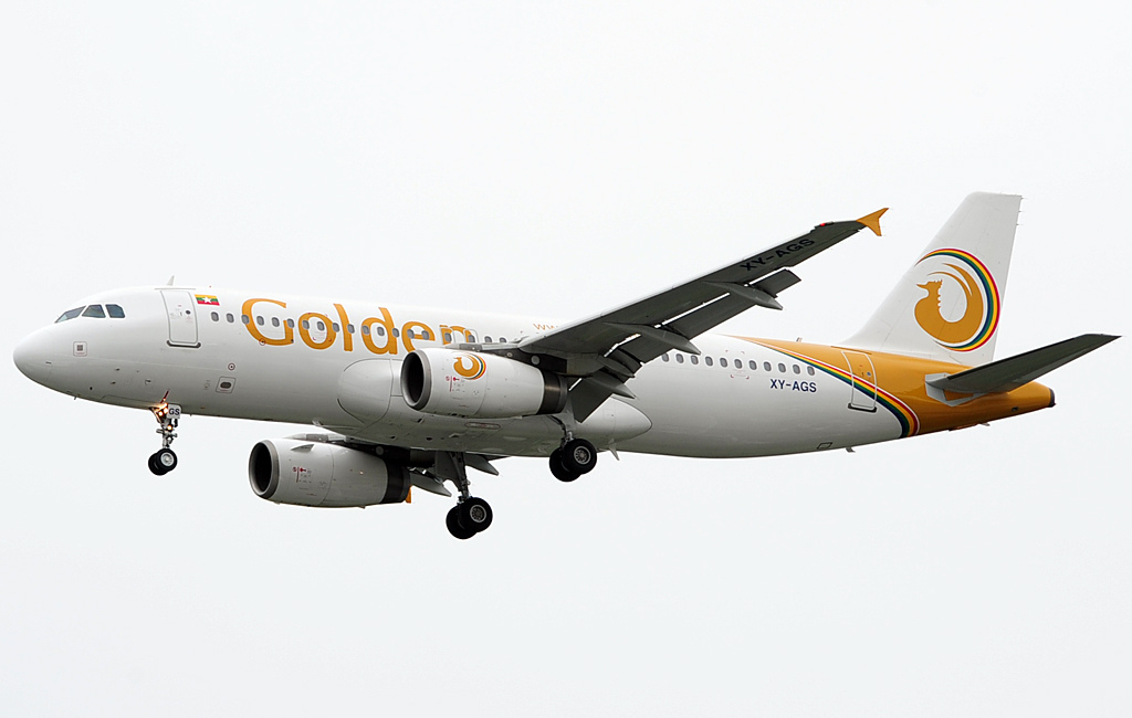 Photo of Golden Myanmar Airlines XY-AGS, Airbus A320