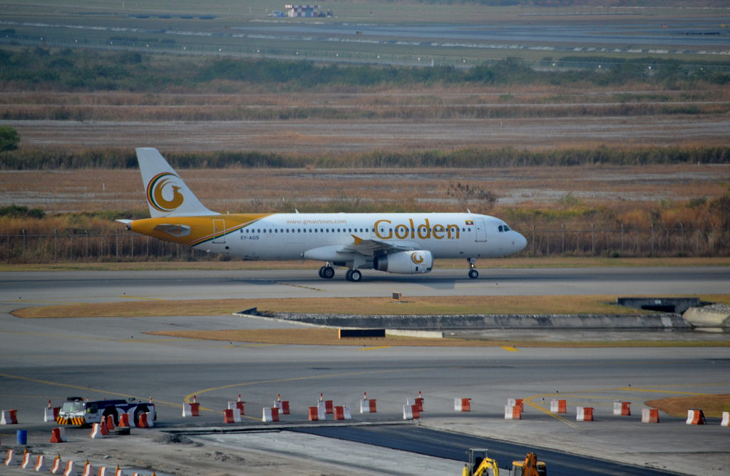Photo of Golden Myanmar Airlines XY-AGS, Airbus A320