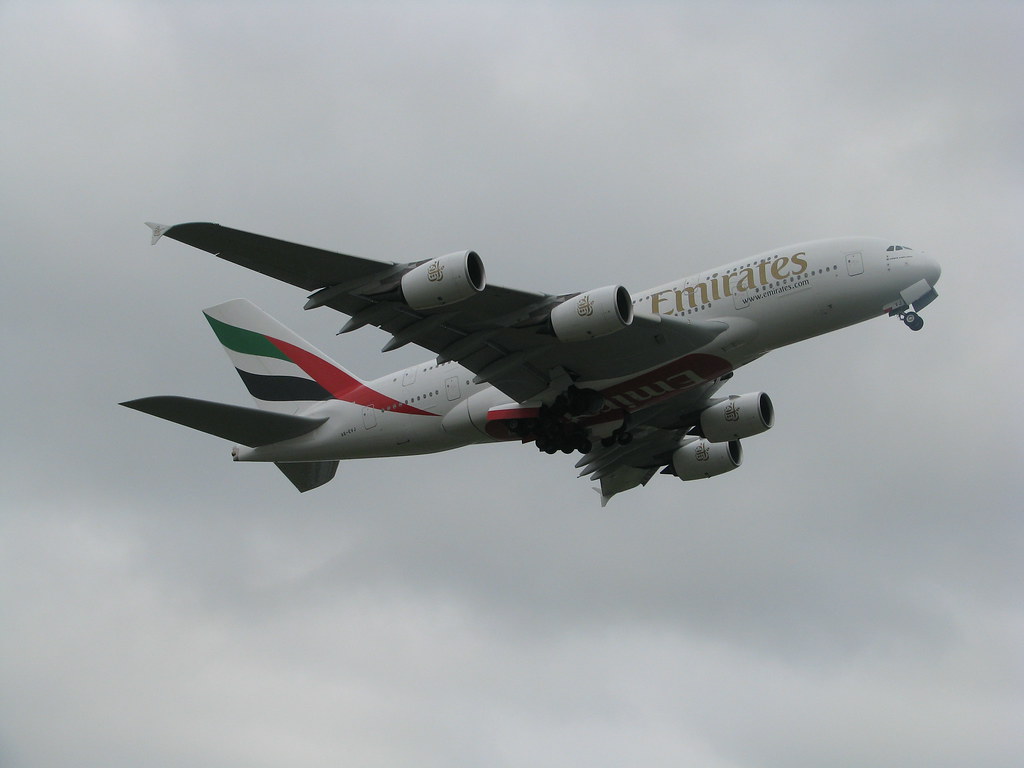 Photo of Emirates Airlines A6-EVJ, Airbus A380-800