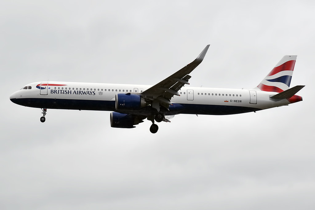 Photo of British Airways G-NEOR, Airbus A321-Neo