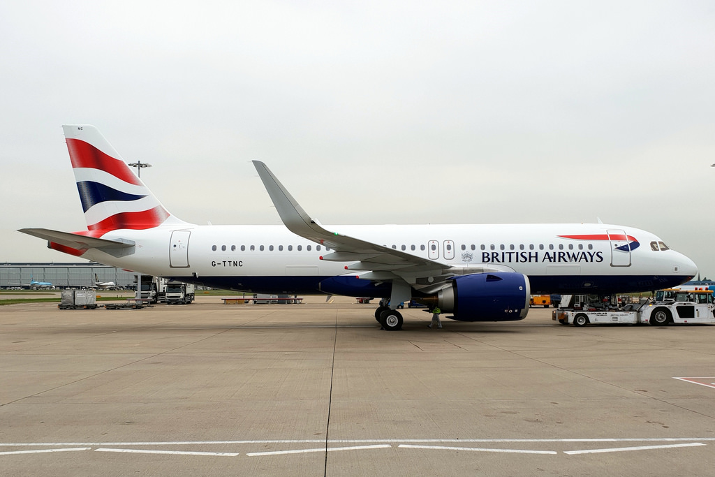 Photo of British Airways G-TTNC, Airbus A320-200N