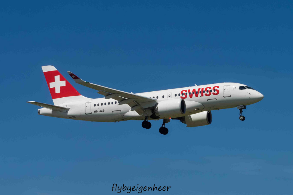 Photo of Swiss HB-JBB, Airbus A220-100