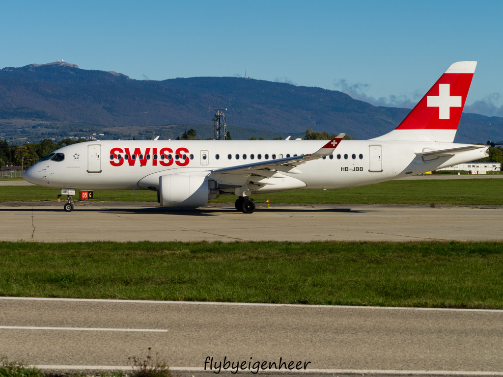 Photo of Swiss HB-JBB, Airbus A220-100