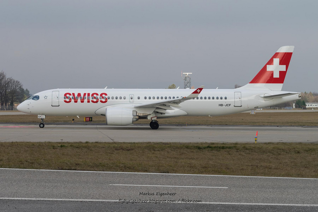 Photo of Swiss HB-JCF, Airbus A220-300