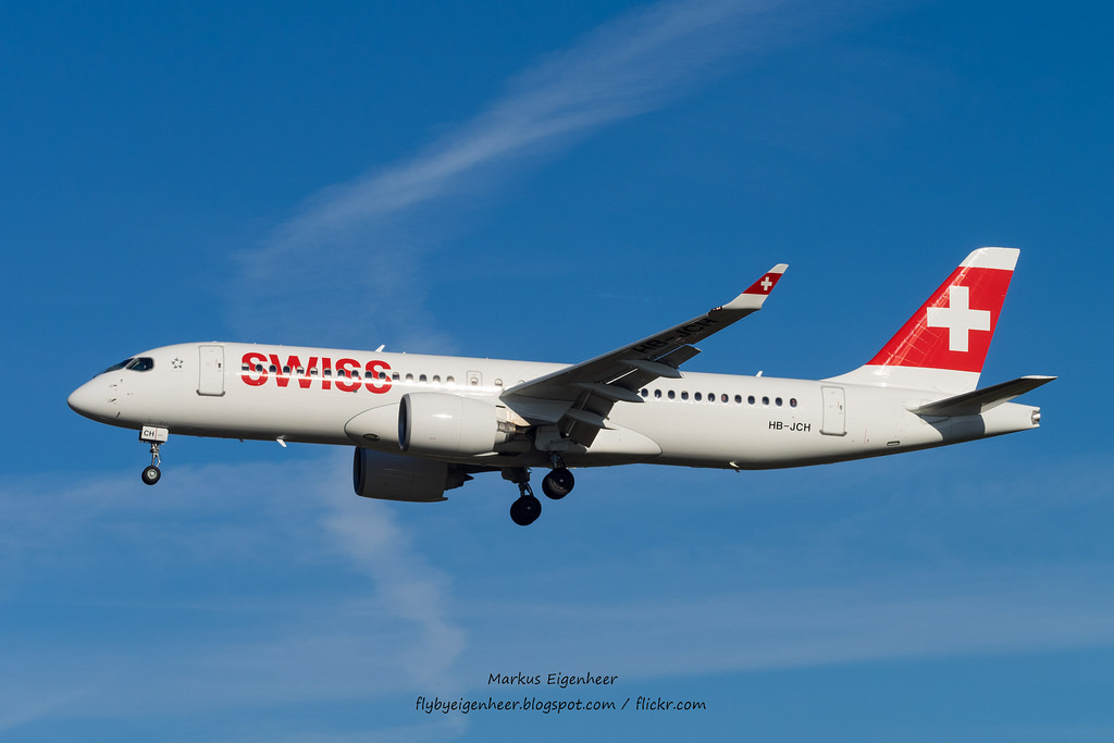 Photo of Swiss HB-JCH, Airbus A220-300