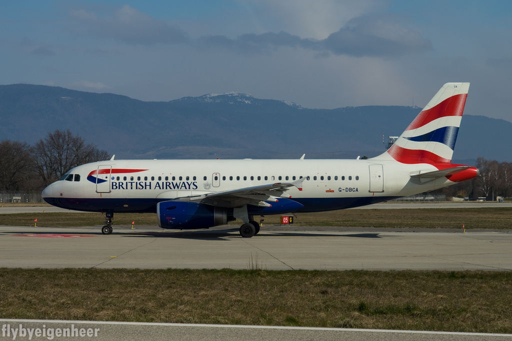 Photo of British Airways G-DBCA, Airbus A319
