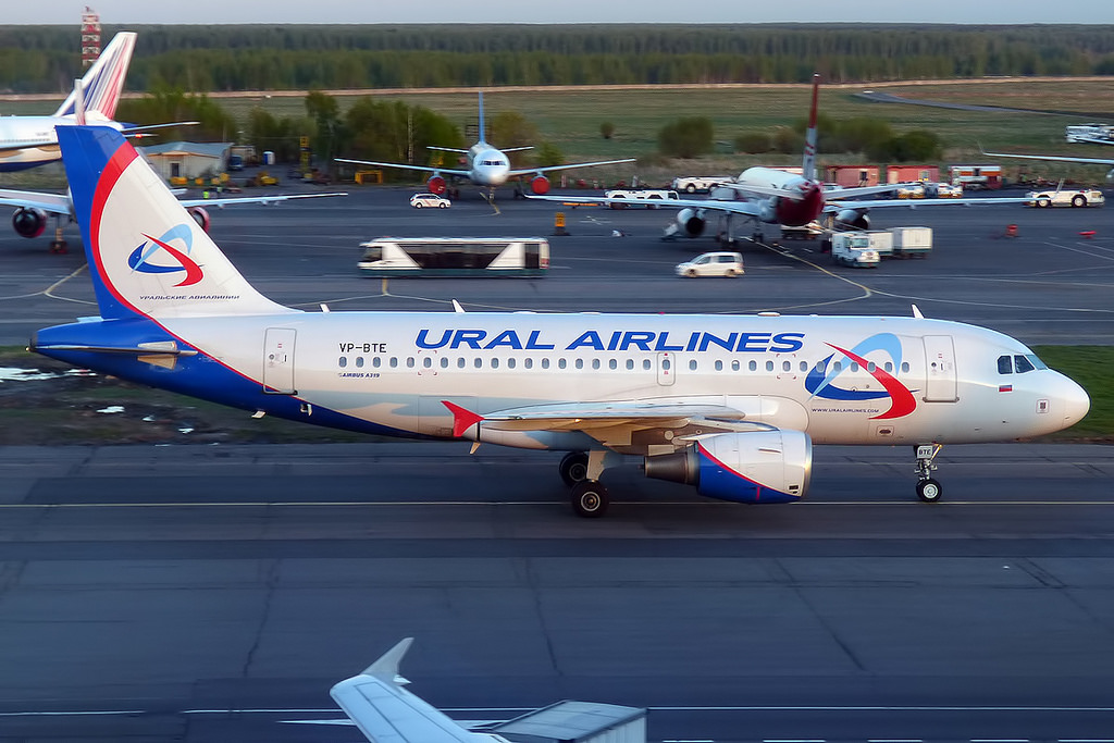 Photo of Ural Airlines VP-BTE, Airbus A319