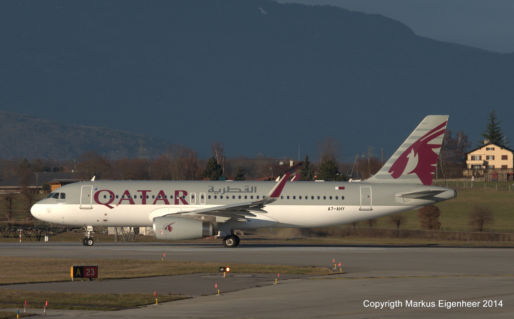 Photo of Qatar Airways A7-AHY, Airbus A320