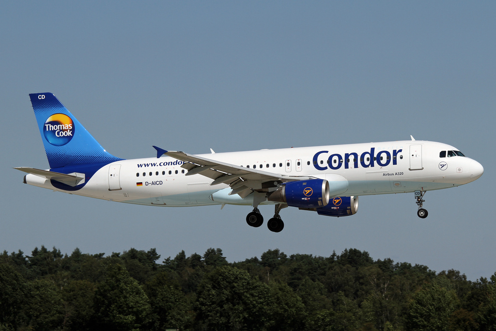 Photo of Condor D-AICD, Airbus A320
