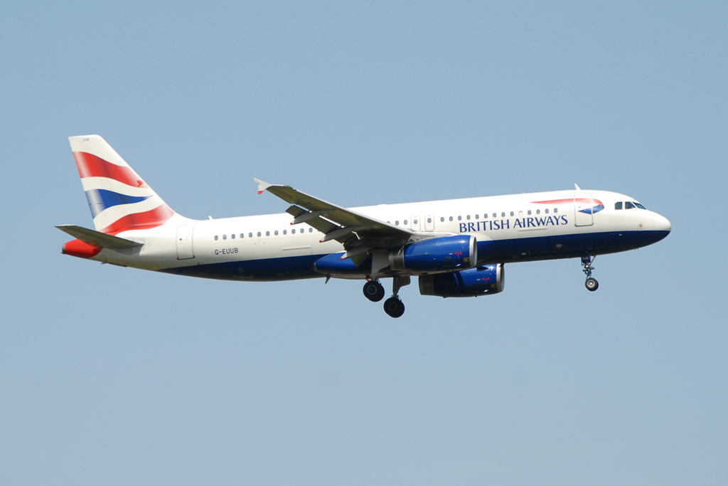 Photo of British Airways G-EUUB, Airbus A320
