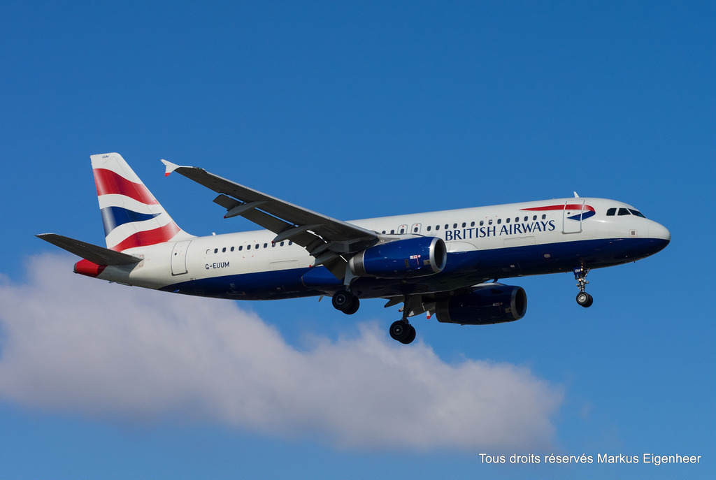 Photo of British Airways G-EUUM, Airbus A320