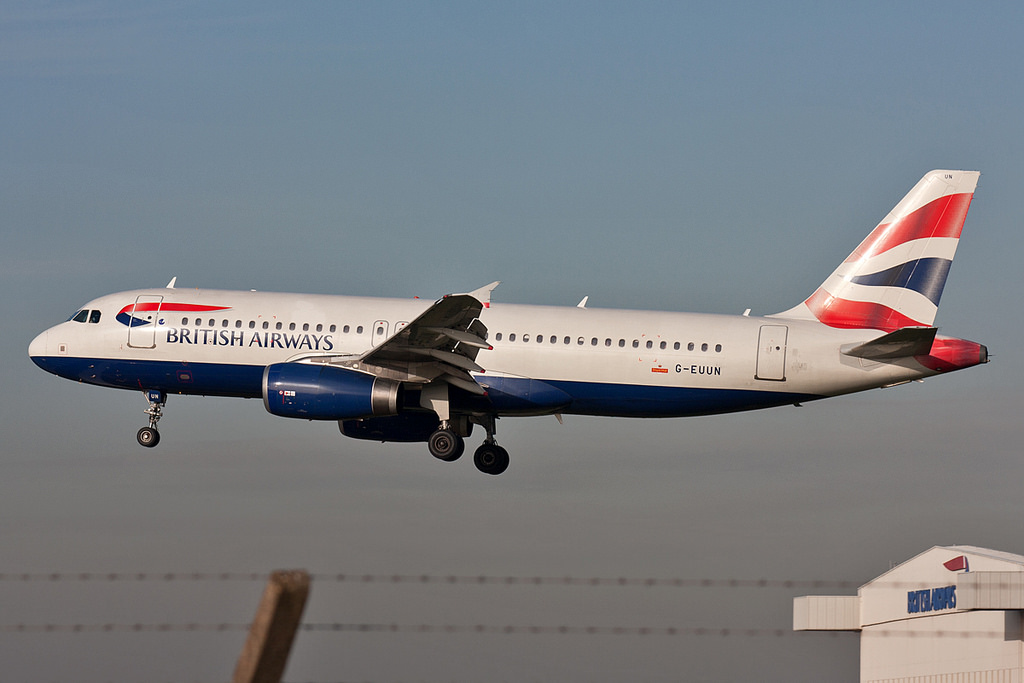 Photo of British Airways G-EUUN, Airbus A320
