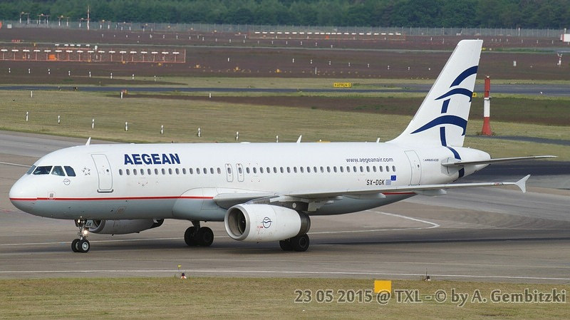 Photo of Aegean Airlines SX-DGK, Airbus A320