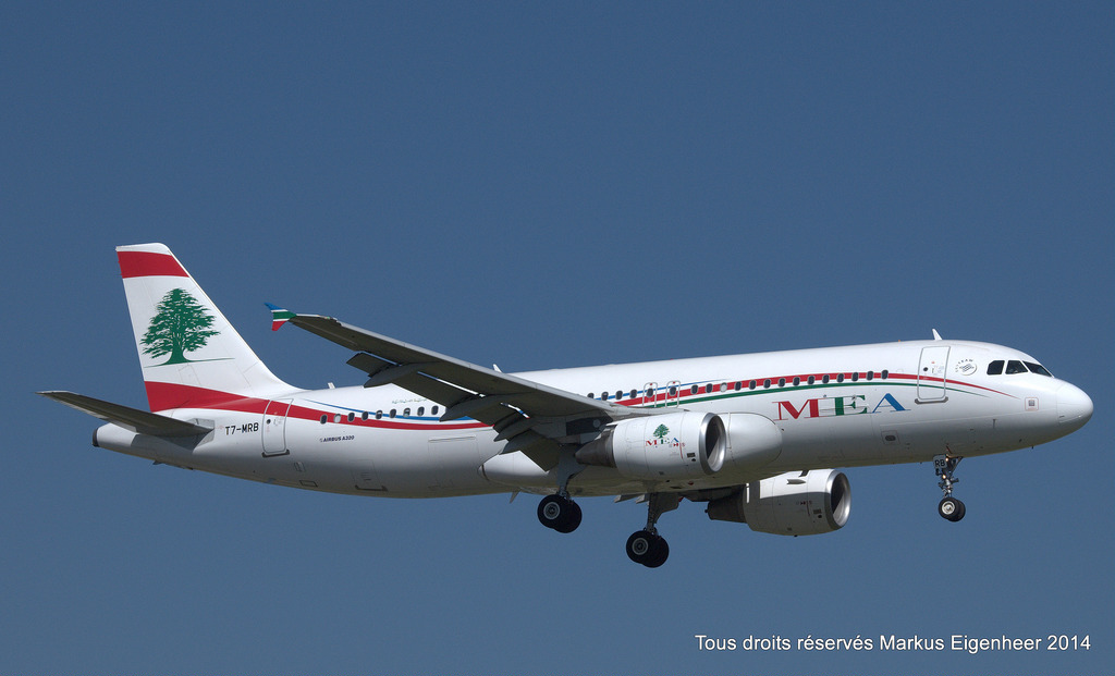 Photo of Middle East Airlines T7-MRB, Airbus A320