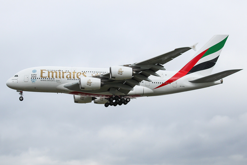Photo of Emirates Airlines A6-EDL, Airbus A380-800