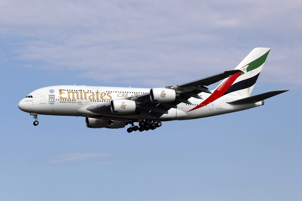Photo of Emirates Airlines A6-EDQ, Airbus A380-800