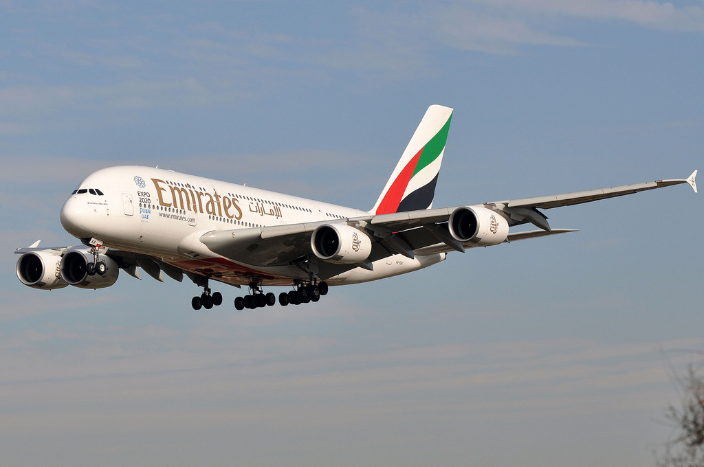 Photo of Emirates Airlines A6-EEB, Airbus A380-800