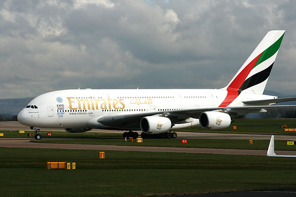 Photo of Emirates Airlines A6-EEB, Airbus A380-800