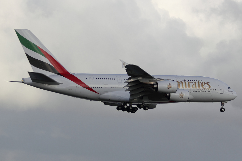 Photo of Emirates Airlines A6-EEG, Airbus A380-800