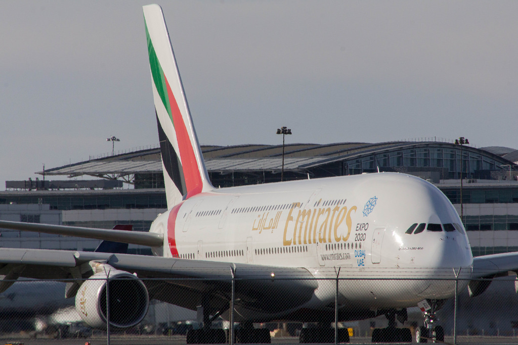 Photo of Emirates Airlines A6-EEU, Airbus A380-800