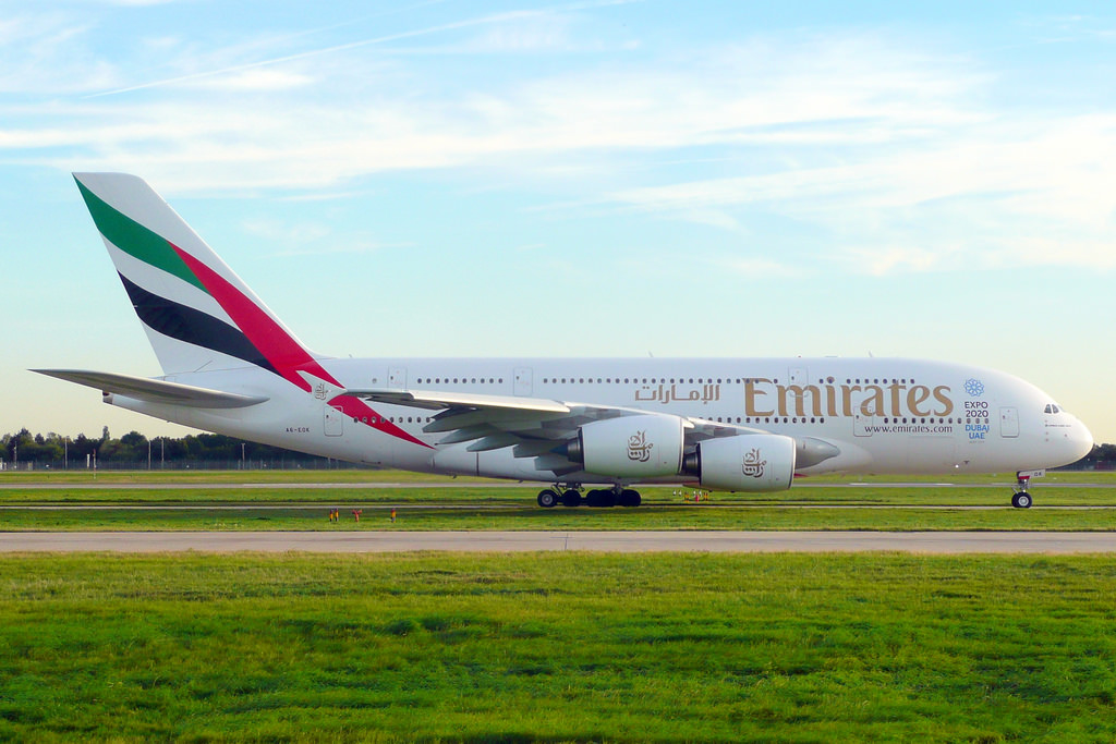 Photo of Emirates Airlines A6-EOK, Airbus A380-800