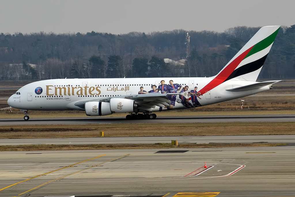 Photo of Emirates Airlines A6-EOT, Airbus A380-800