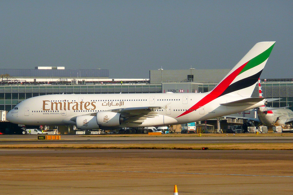 Photo of Emirates Airlines A6-EUD, Airbus A380-800