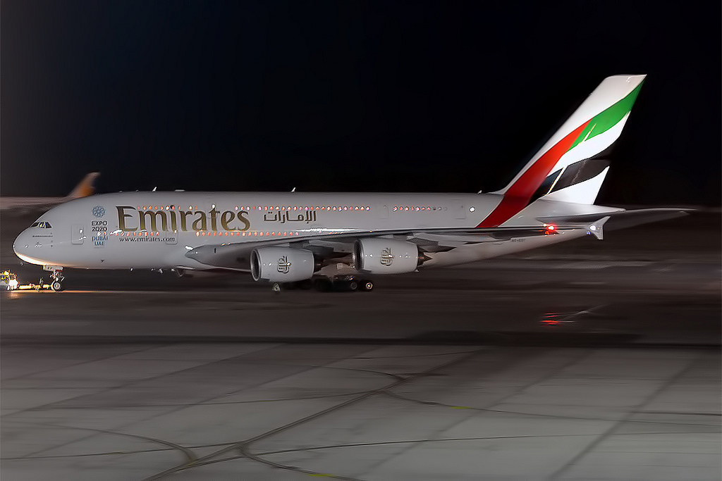 Photo of Emirates Airlines A6-EUJ, Airbus A380-800