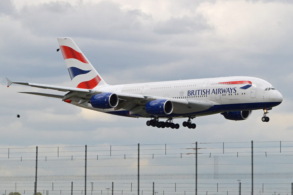 Photo of British Airways G-XLEB, Airbus A380-800