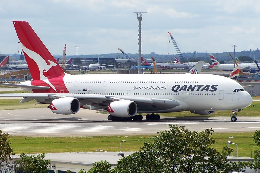 Photo of Qantas VH-OQF, Airbus A380-800