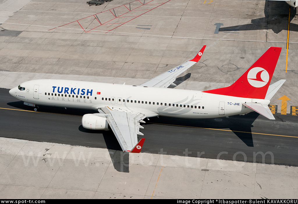 Photo of Anadolujet TC-JHE, Boeing 737-800