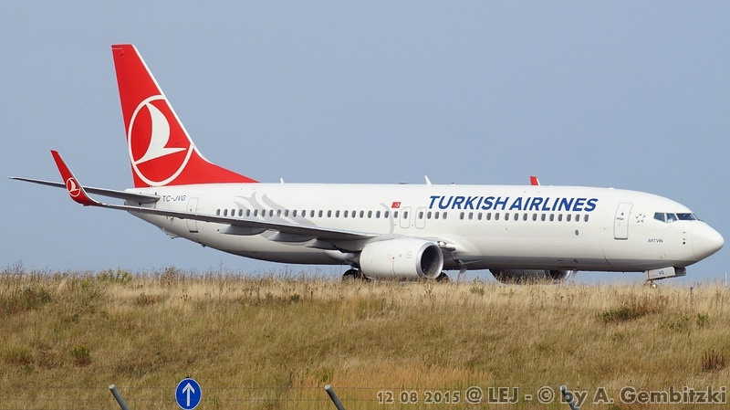 Photo of THY Turkish Airlines TC-JVG, Boeing 737-800