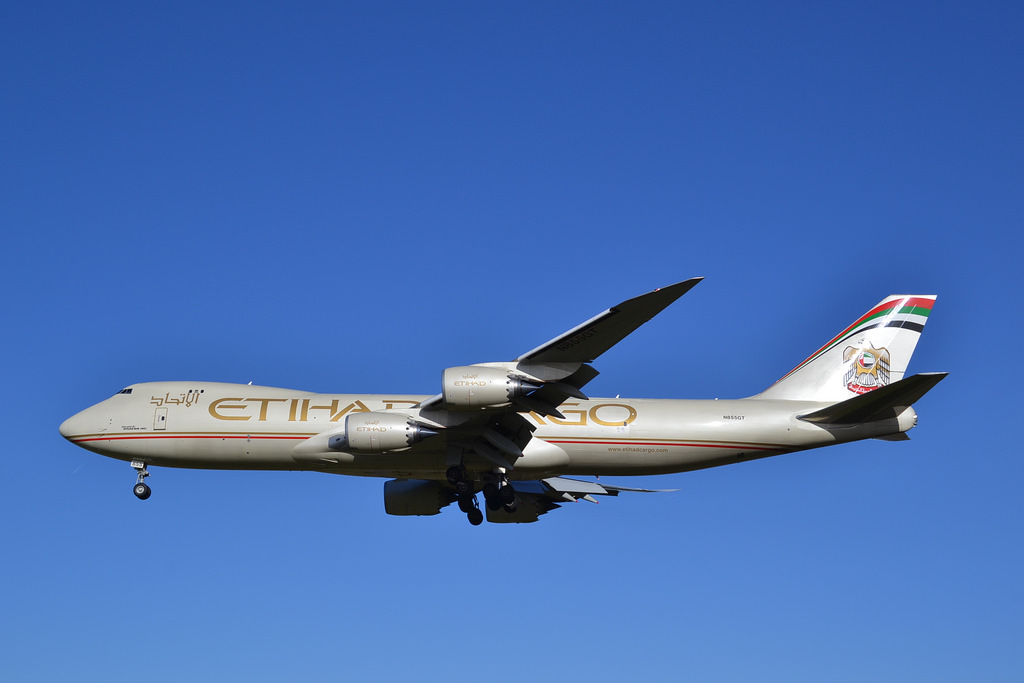 Photo of Etihad Airways N855GT, Boeing 747-8