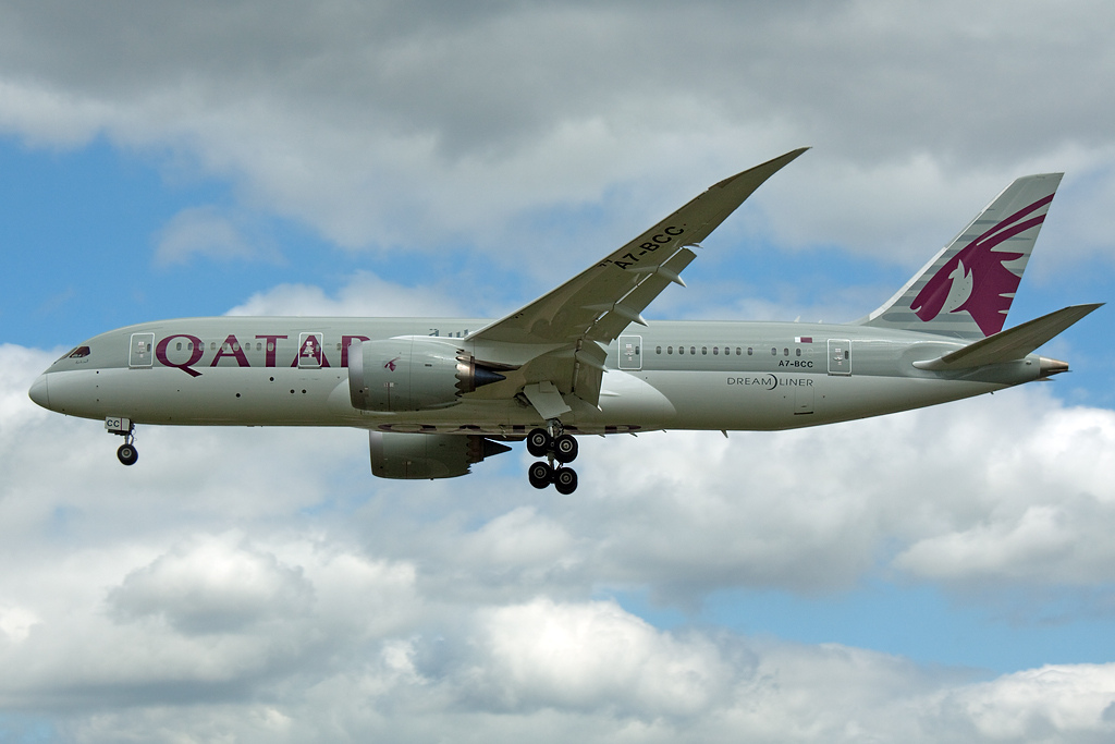 Photo of Qatar Airways A7-BCC, Boeing 787-8 Dreamliner