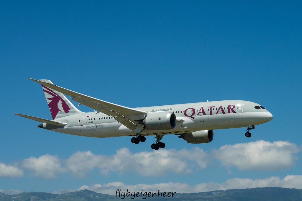 Photo of Qatar Airways A7-BCO, Boeing 787-8 Dreamliner