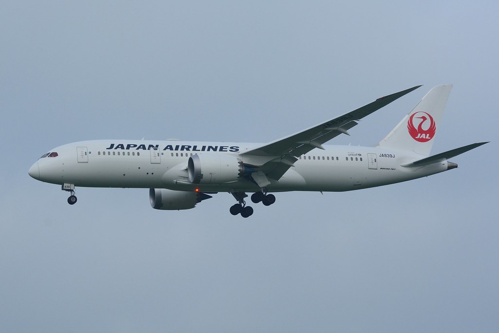 Photo of JAL Japan Airlines JA839J, Boeing 787-8 Dreamliner