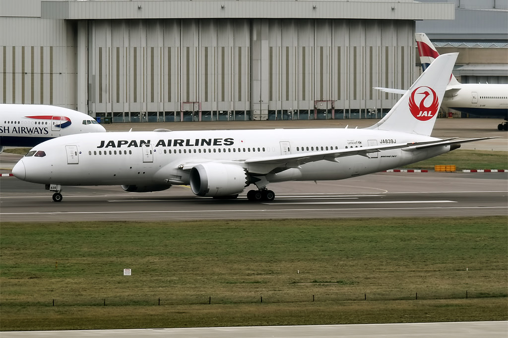Photo of JAL Japan Airlines JA839J, Boeing 787-8 Dreamliner