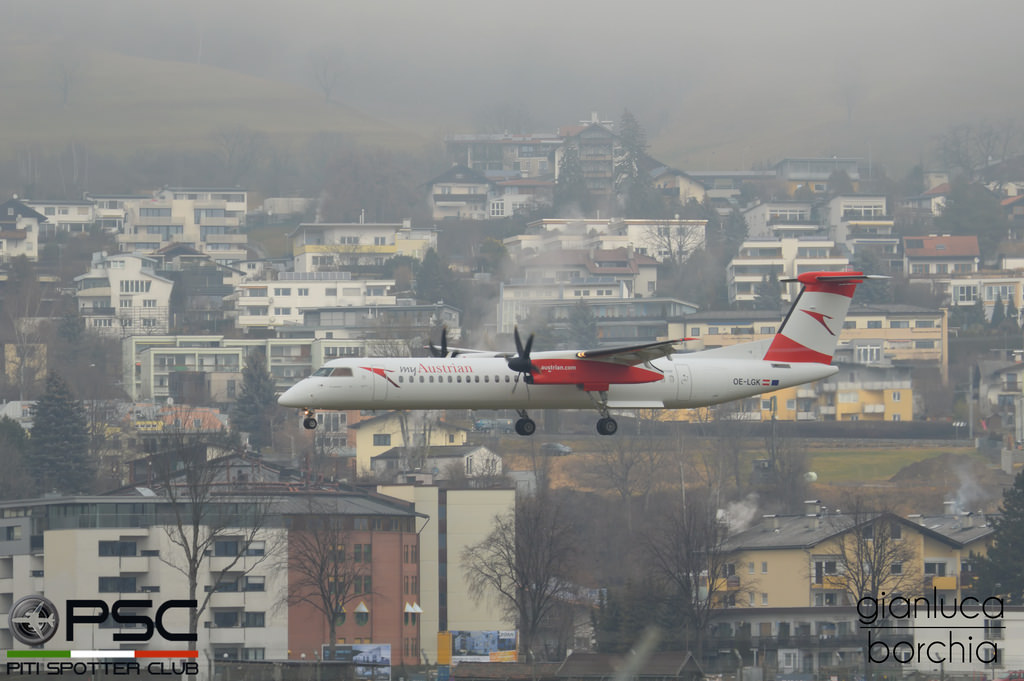 Photo of Austrian Airlines OE-LGK, De Havilland Dash 8 (400)