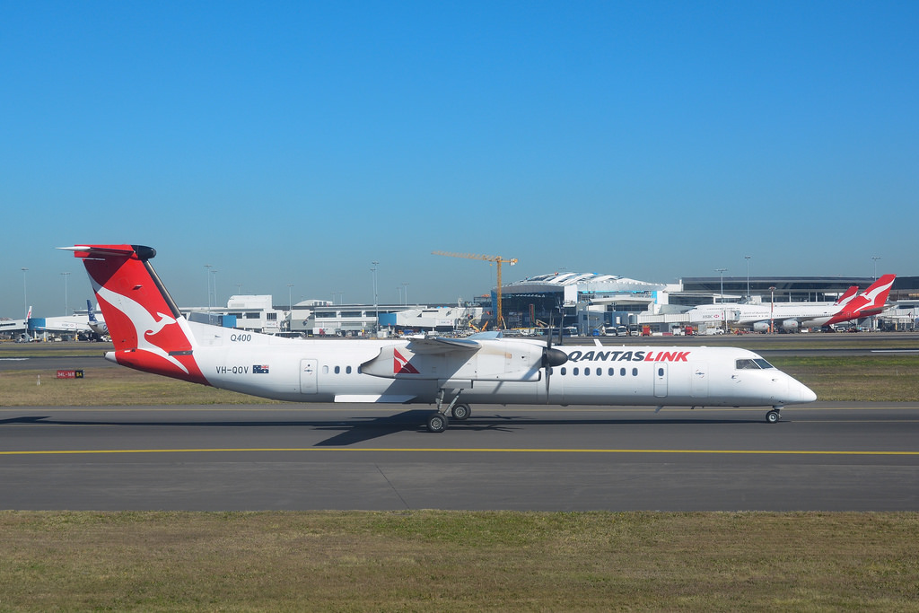 Photo of Sunstate Airlines VH-QOV, De Havilland Dash 8 (400)