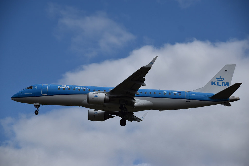 Photo of KLM Cityhopper PH-EZF, Embraer ERJ-190