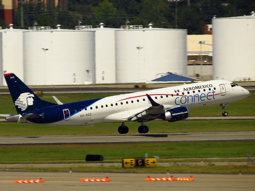 Aeromexico Connect Embraer Erj 190 At Mexico City On Dec 23rd 2015