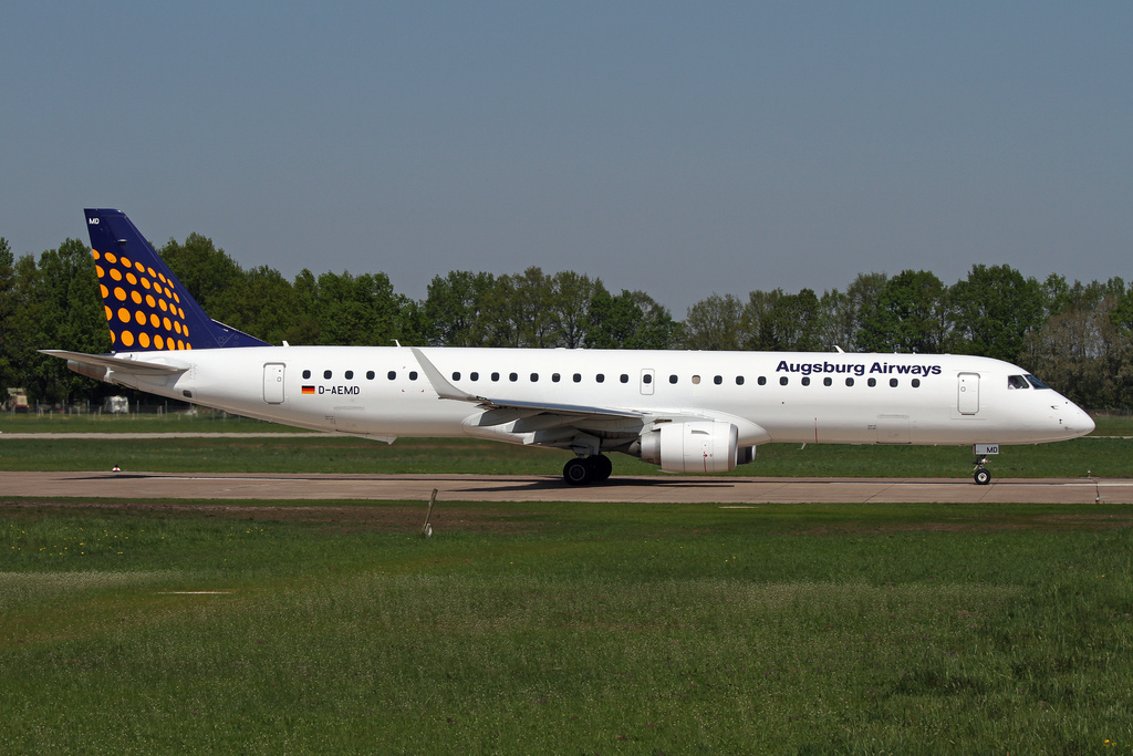 Photo of Augsburg Airways D-AEMD, Embraer ERJ-190