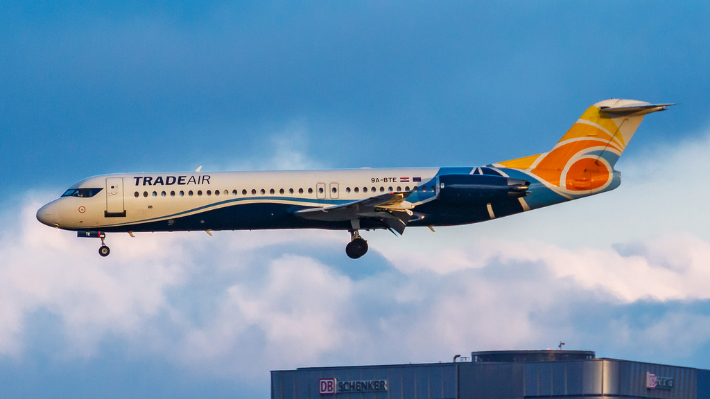 Photo of Trade Air 9A-BTE, Fokker 100