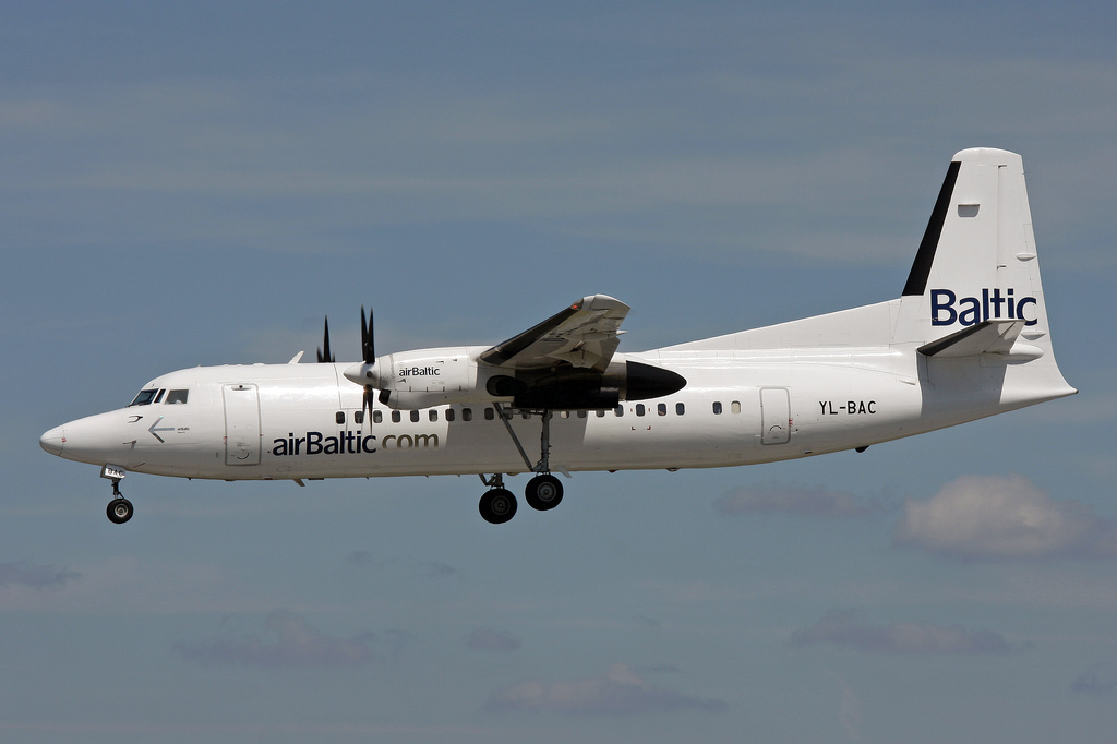 Photo of Air Baltic YL-BAC, Fokker 50