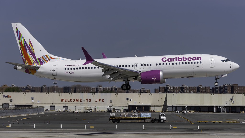 Photo of Caribbean Airlines 9Y-CAL, Boeing 737-800MAX