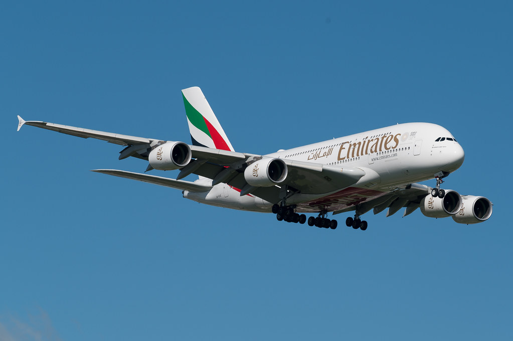 Photo of Emirates Airlines A6-EUE, Airbus A380-800