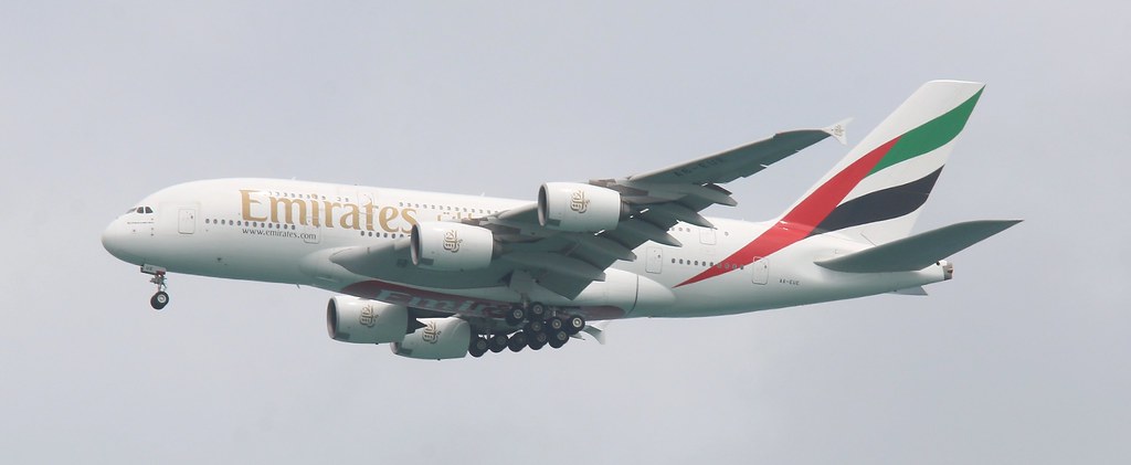 Photo of Emirates Airlines A6-EUE, Airbus A380-800