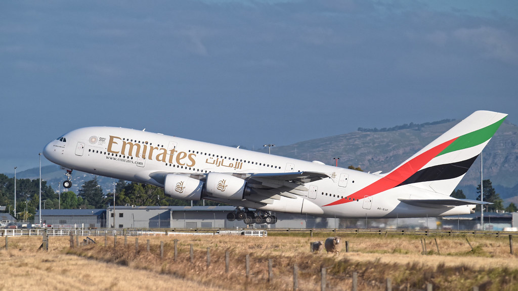 Photo of Emirates Airlines A6-EUF, Airbus A380-800