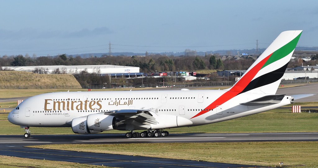 Photo of Emirates Airlines A6-EUN, Airbus A380-800