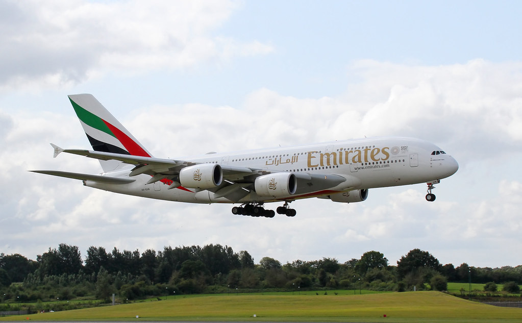 Photo of Emirates Airlines A6-EUN, Airbus A380-800